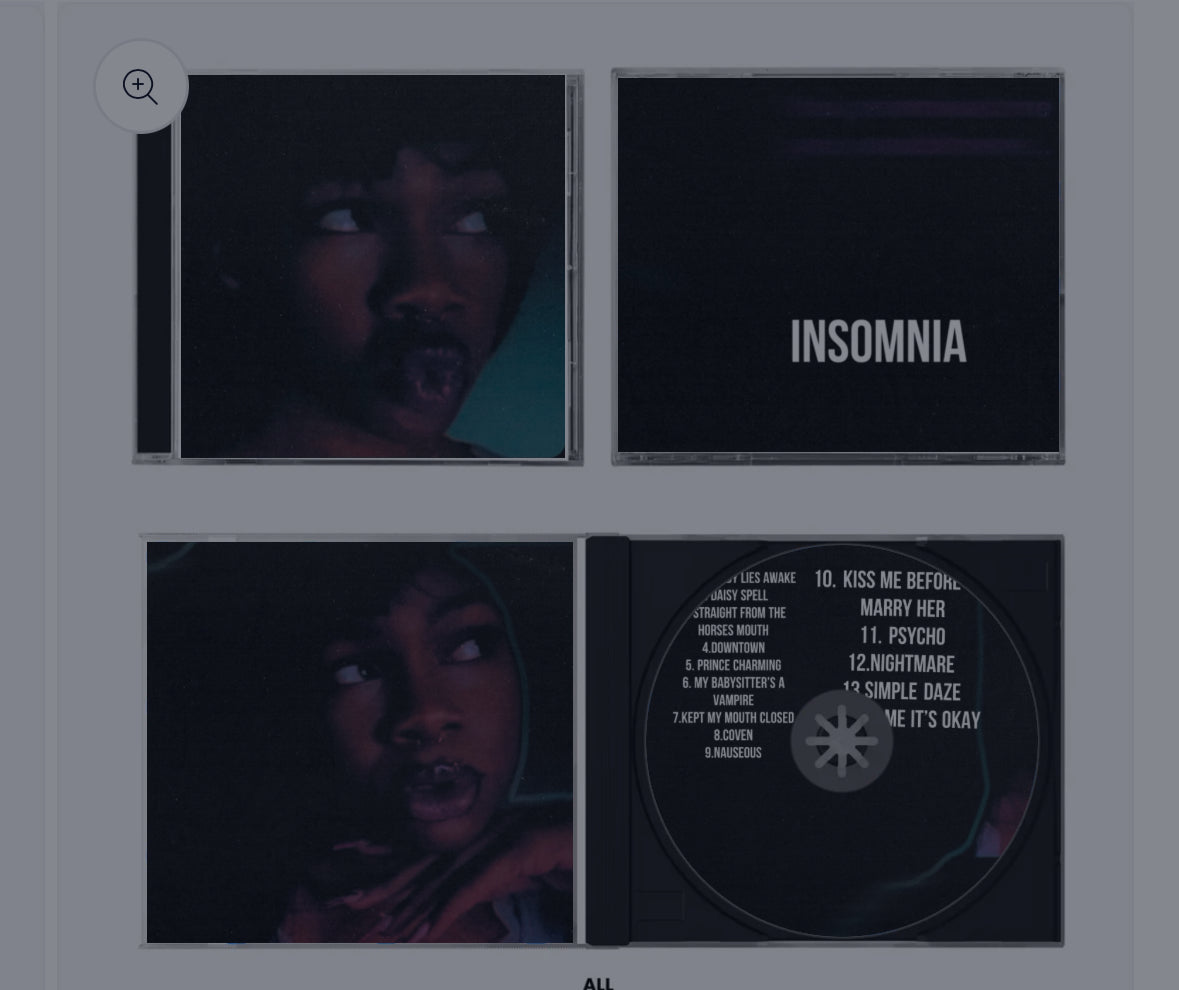 Insomnia album CD- Ree Sans